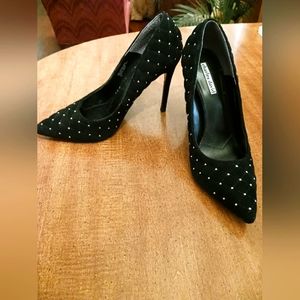 Charles David Studded Heels Castle Pumps in Black